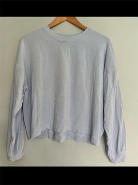 Lululemon Modal Fleece Pullover Pastel Blue Size 10